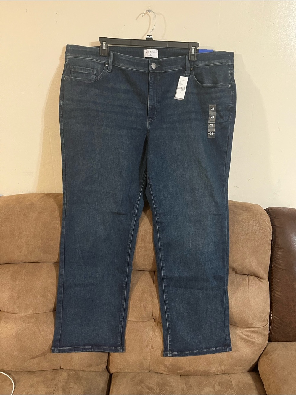 NWT Lane Bryant Mid Rise Straight Jeans Size 28 Regular